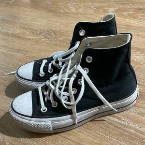 Converse platform high top black